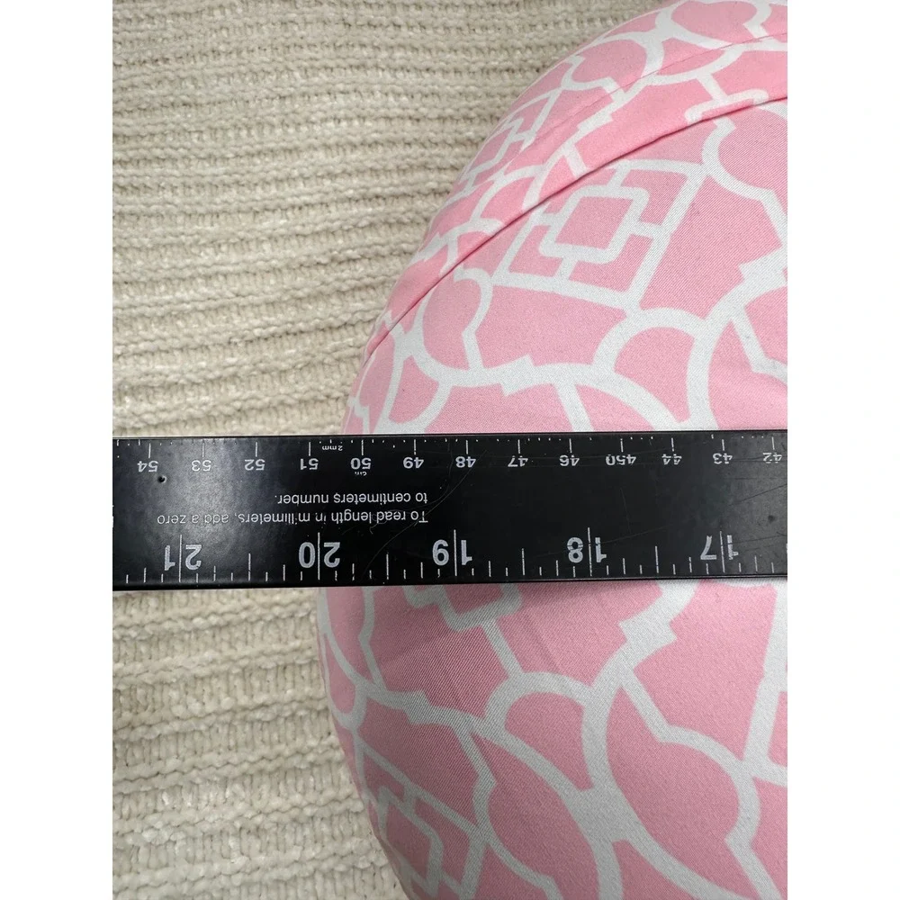 NurSit Nursing Pillow Pink White Trellis Geometric Breastfeeding Support Cushion